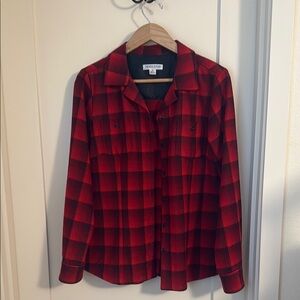 Women’s Pendleton Red Plaid Button-Up Shirt